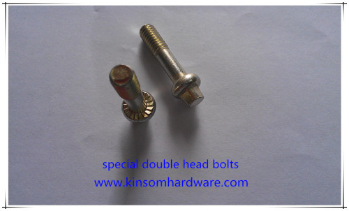 Square double head with flange special screw