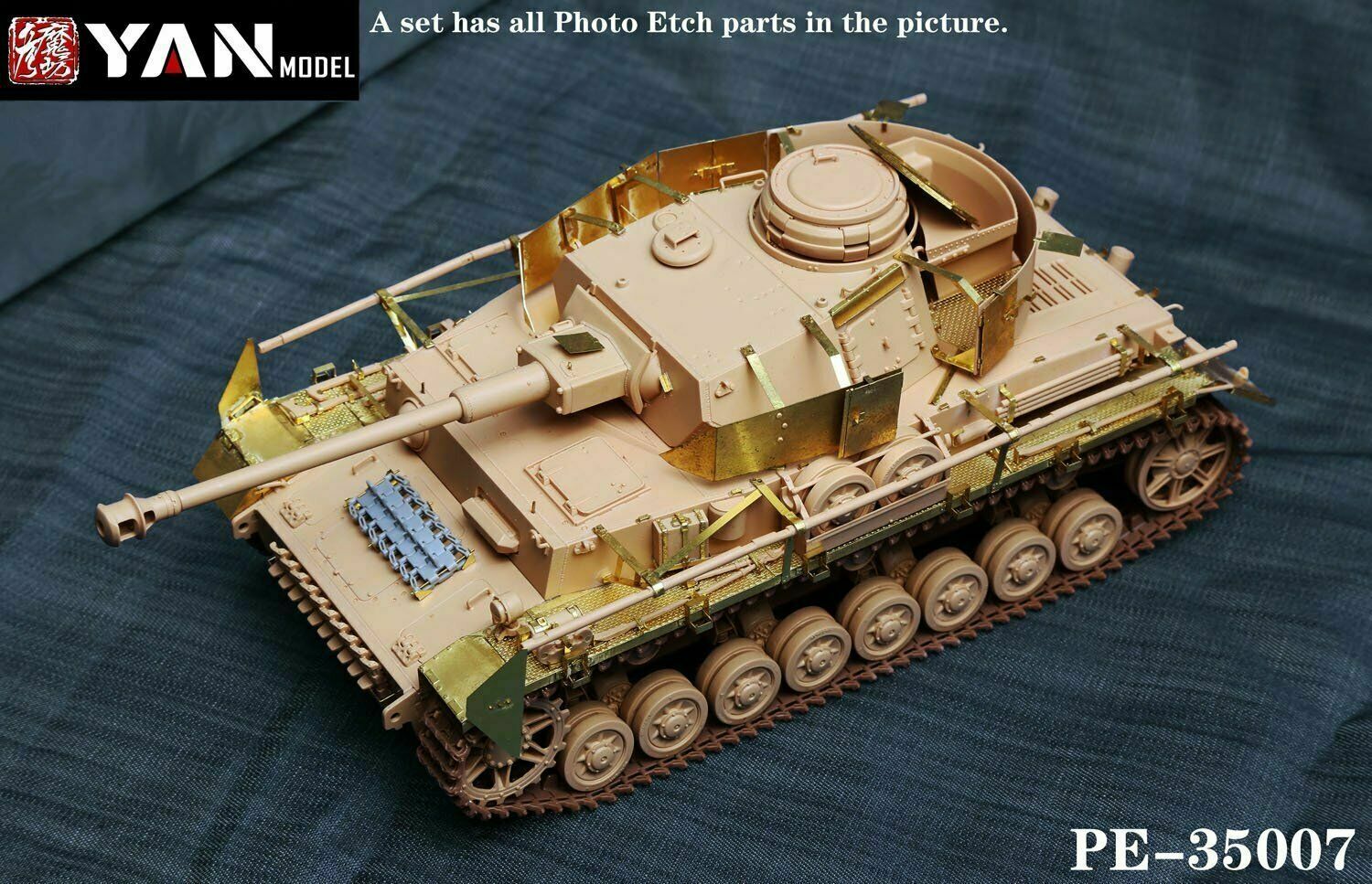 Yan Model PE-35007 1/35 Pz.Kpfw.IV Ausf.J Detail Up Set for Rye Field Model 5033