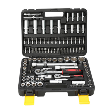 108PCS 1/2'' 1/4'' Dr Socket Wrench Set with 24T Ratchet Handle
