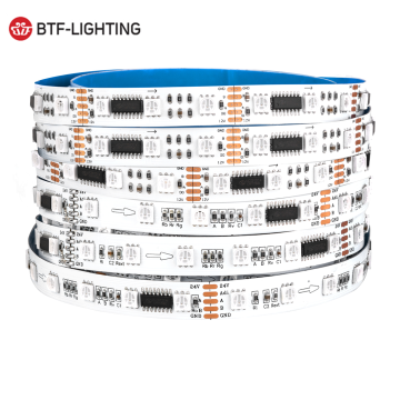 DMX LED Strip - 12V/24V 60 LEDs/m UCS512C4 SMD5050 RGB Programmable Pixel for Big Projects