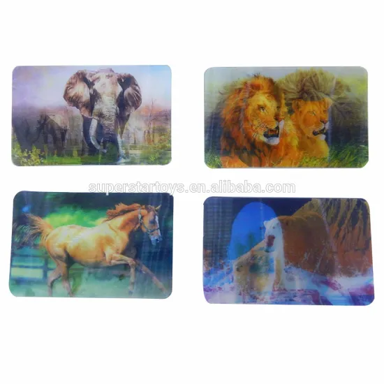 5160708-12 Gifts & Crafts toys ABS 3D card animal 3D picture