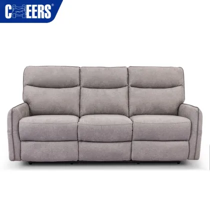 MANWAH CHEERS 3 Seater High-Back Fabric Manual Reclining Sofa