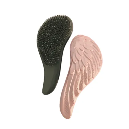 Wholesale Custom Logo Angel Wings Detangling Massage Hair Brush Comb