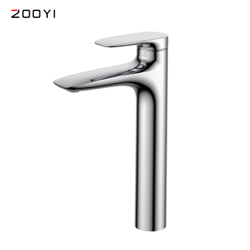 ZOOYI Chrome Bathroom Mixer Tap - 500000 Times Opening Ceramic Cartridge