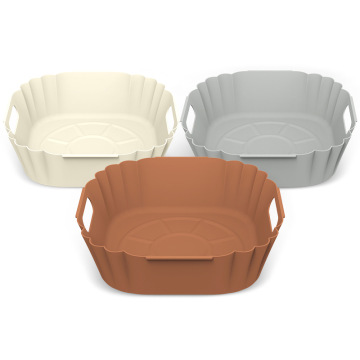 Soft Square Air Silicone Fryer Mat - Food Grade Heat Resistant Baking Pan Liner