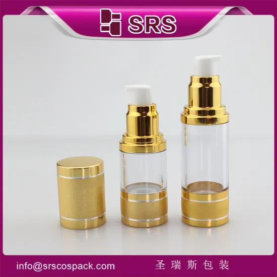 A022 15ml 20ml 30ml 50ml 100ml 200ml luxury vacuum lotion bottle, high quality empty bottle