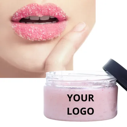 Custom Private Label Lip Scrub - Exfoliating & Brightening Pink Lip Scrub