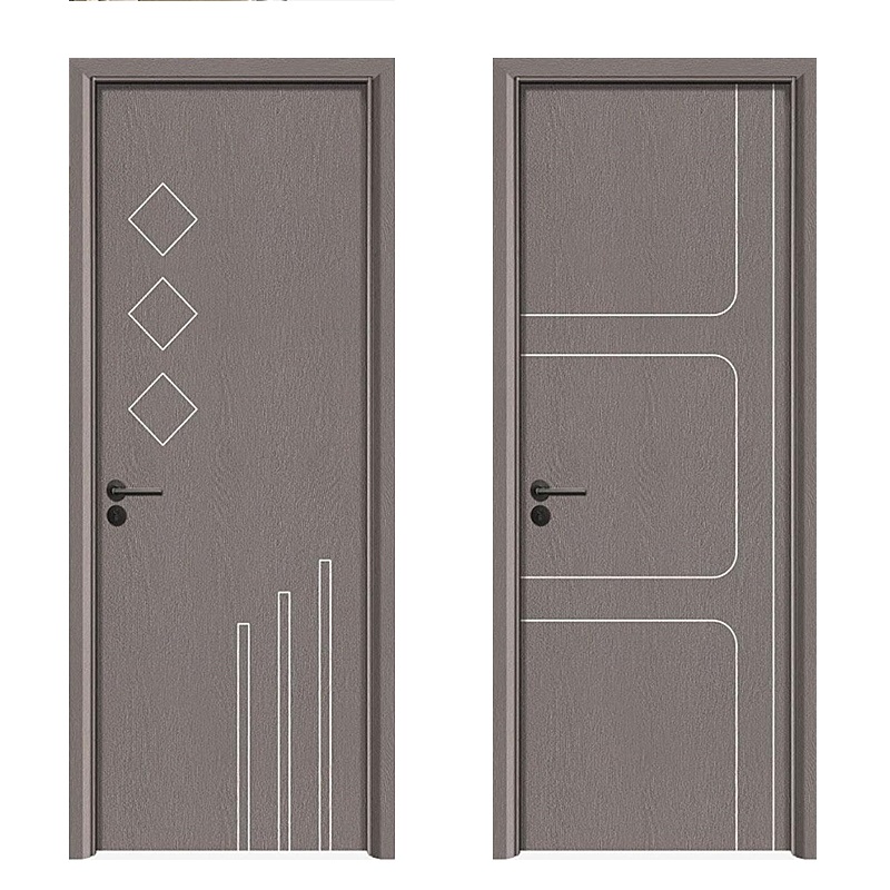 Geometric Design Wooden Doors