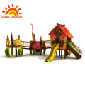 Time Clock Playhouse Combination Outdoor Playground Untuk Anak-Anak