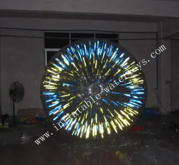 Green Color Giant Inflatable Zorb Ball 1.0 Mm Pvc Material For Entertainment