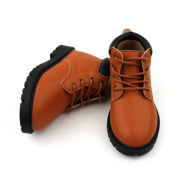 Hard Sole Children Leather Boots