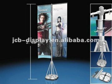 5m teardrop banner with water base