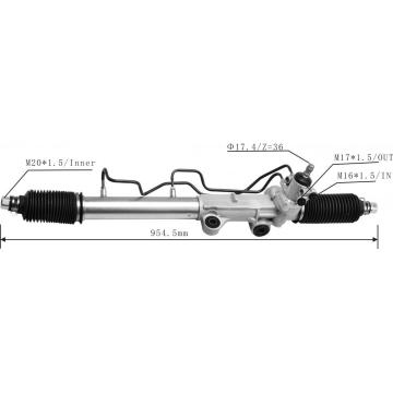 CRÉMAILLÈRE DE DIRECTION ASSISTEE LHD POUR Toyota Prado 3400