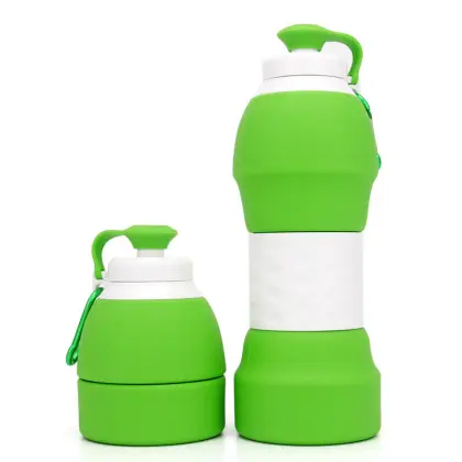 580ML Collapsible Silicone Portable Sports Water Bottle