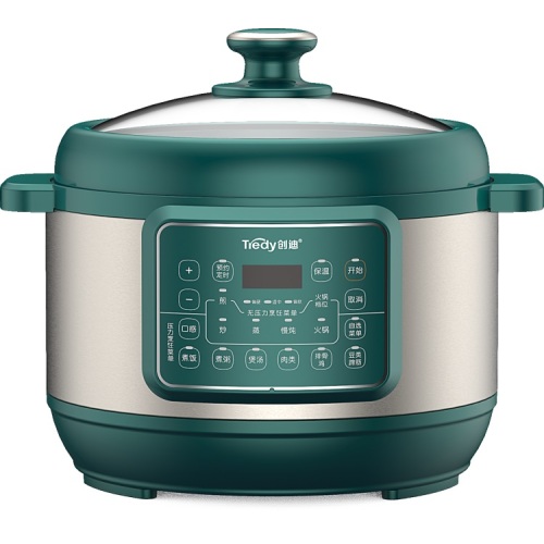 5L Electric Cooker 5.5L dual-hat cooker good quality kitchen electric multi pressure cooker Hot pot Steamer blue Supplier