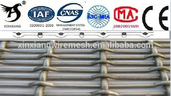 2014 hot sale flat top crimped wire mesh