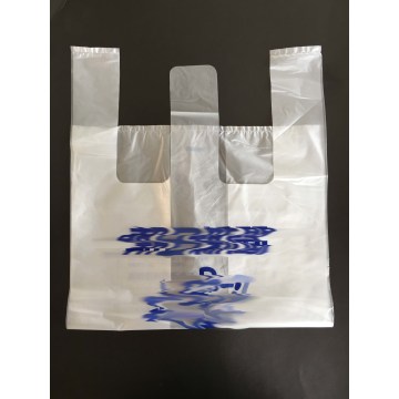 Clear T-Shirt Plastic Bags PE Shopping Packing Vest Bags Custom Size Vegetable Packing Bag with Custom Logo