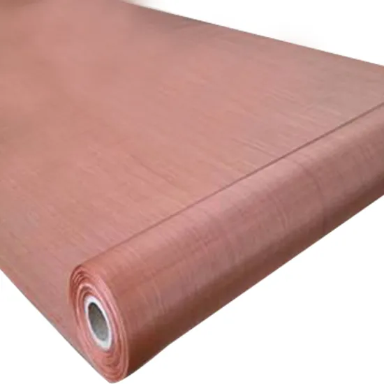Pure Copper Wire Shielding Fabric Mesh 180 Mesh 200 Mesh Faraday Cage