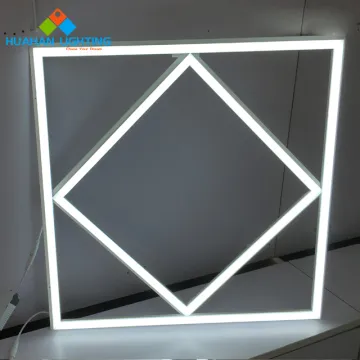 Diamond LED Panel Light Ceiling Mounted 600x600 Square Lattice Frame
