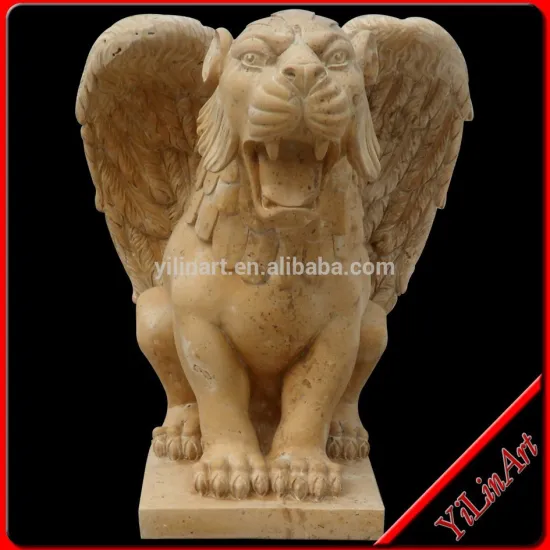 Natural Marble Stone Animal Statue With Wings