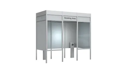 Custom Office Building Smoking Booth