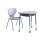 Adjustable irregular school students study desks and chairs