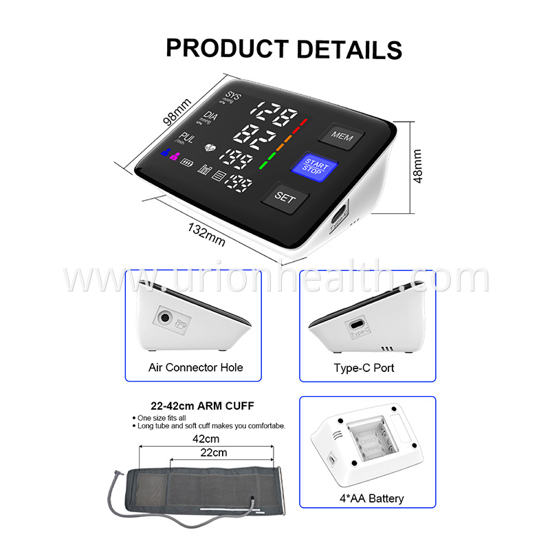 New design upper arm type blood pressure monitor China Manufacturers ...