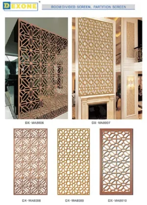 Aluminum laser cut decor partition board AS SCREEN
