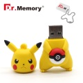 pokemon USB Flash Drive yellow Flash Drive Dr.memory 4gb 8gb 16gb 32gb Flash Memory Stick pocket monster u disco Poke Ball