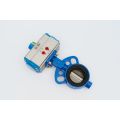 Pneumatic wafer butterfly valve