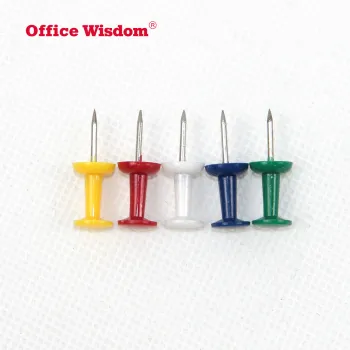 Nickel Plated Push Pins - Small Metal Head Thumbtacks for Home or Office