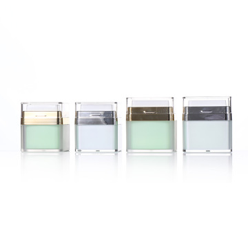 Custom Luxury Square Acrylic Airless Jar for Skin Care Cream Packaging (30g/50g)