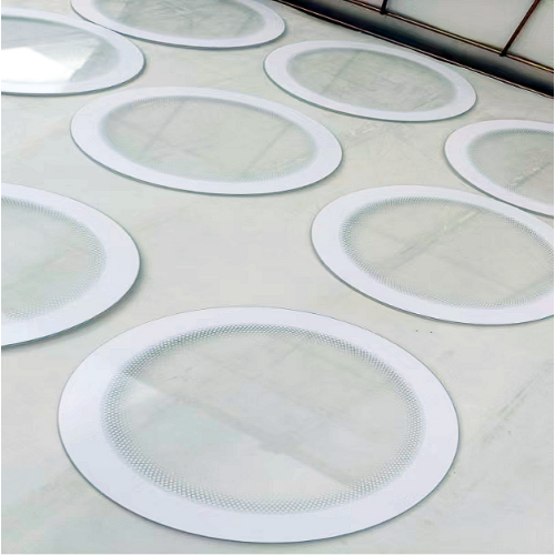 Vidro de tampa de porta temperado com arruela pequena de 3,2 mm