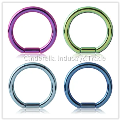 Titanium Piercing Jewelry Bar Closure Ring