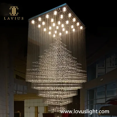 Shopping mall hall custom project chandelier Light luxury popular project custom hotel chandelier