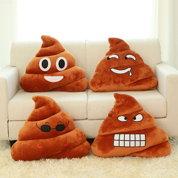 China Manufacturer New Design Poop Plush Emoji Pillow For Sale