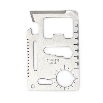 11 Functions Tools Knife Bottle Opener Wrenches Steeling Card
