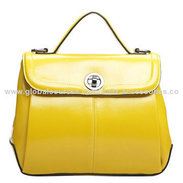 Small and Portable Ladies' Bag, Made of Cow Leather, Customized Designs Welcomed