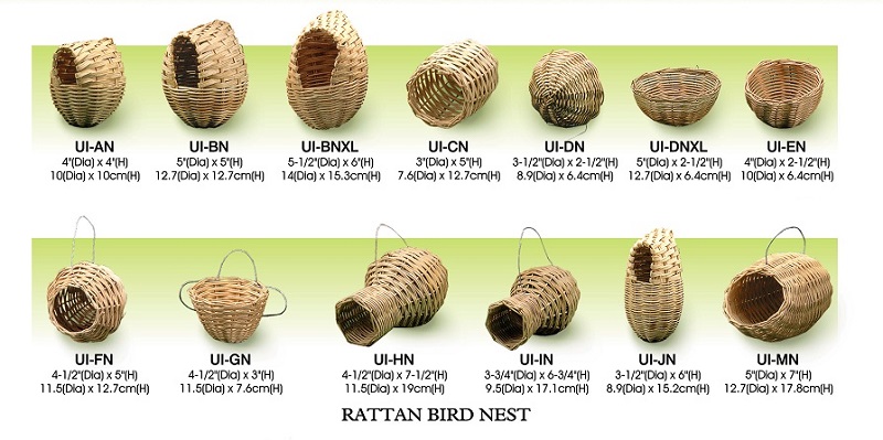 Natural Rattan Bird Nest