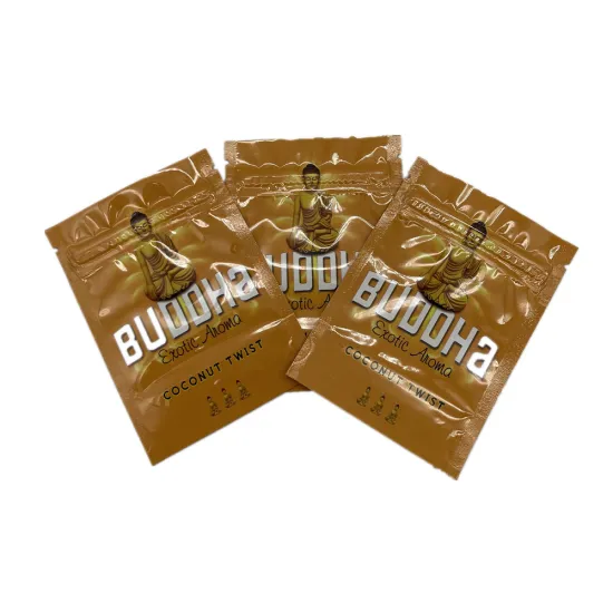 Hot Style  heat sealing foil zipper smell proof mylar weed packaging bag