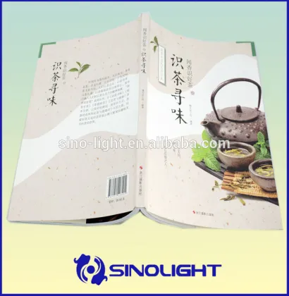 Educational Soft cover book printing tea book cover full colour printing book