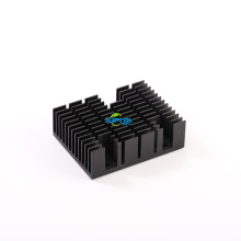 Aluminum extruded Heatsink with matte black anodized finish