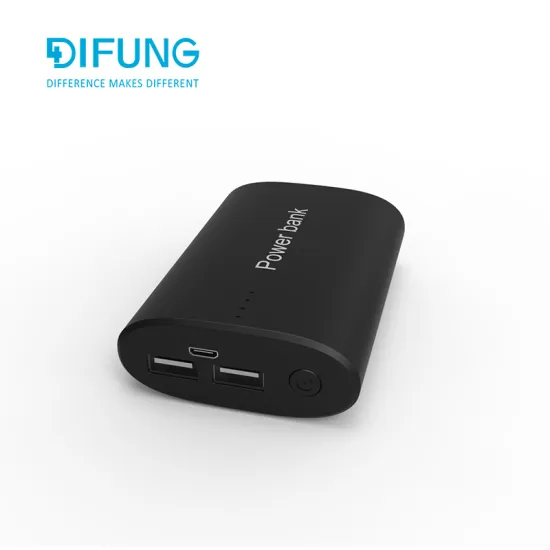 Mobile battery charger power bank 7500mAh 2.1A dual USB port