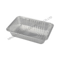 Recipiente de papel de aluminio 2 1/4 borde de bandeja oblongo