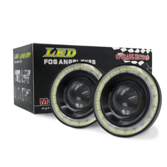 Popular Motorcycle Accessories: Angle Eye Fog Lights in 2.5inch, 3inch, and 3.5inch with Daytime Running Light, COB Chip, and Waterproof Design