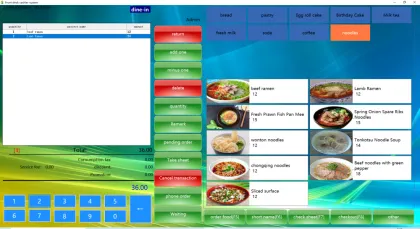 Noodle Restaurant Cashier System