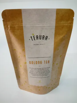 Stand Up Pouch With Zipper For Tea