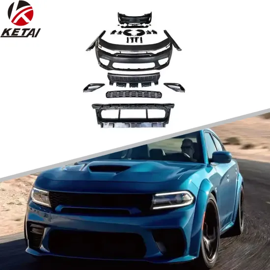 SRT Style PP ABS Hellcat WideBody Bumper and Fender Flares for Dodge Charger 2015-2022