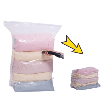 75% Space Saving Plastic Cube Vacuum Storage Bags for Bedding and Quilts