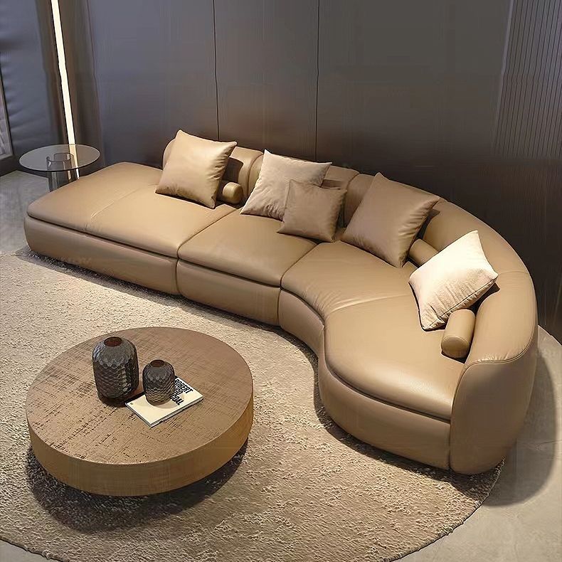Desainer Minimalis Kuraditas Piaf Napa Kulit Sofa